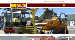 Desktop Screenshot of manns.com.au