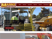 Tablet Screenshot of manns.com.au